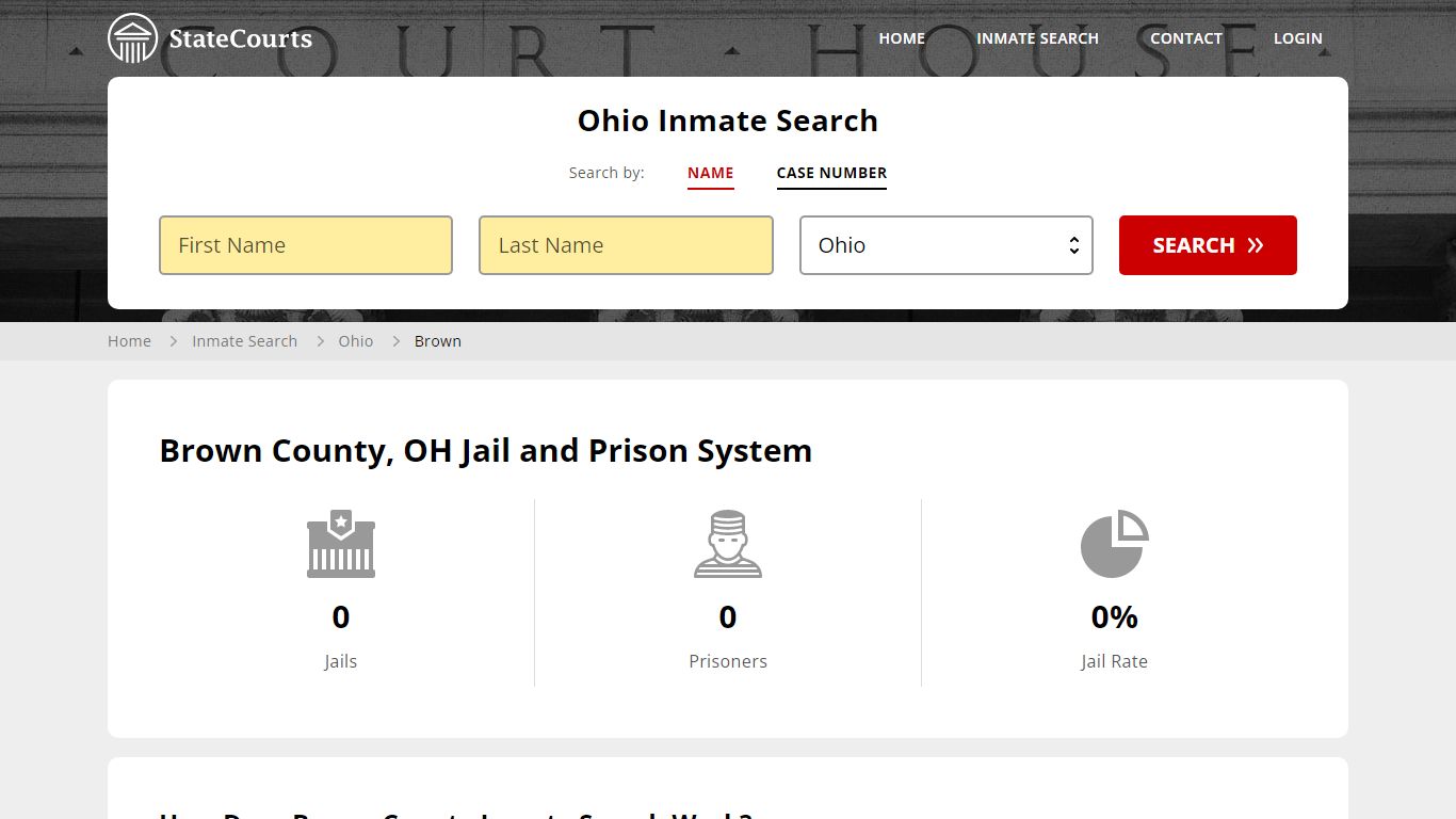 Brown County, OH Inmate Search - StateCourts